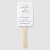 Éventail Annapolis Maryland programme de mariage élégant ma (Dos)