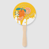 Éventail Anniversaire 10 ans Orange Fruité (Devant)