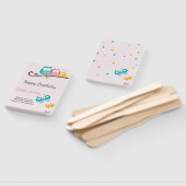 Éventail anniversaire de chouette et papillon (Non-assemblé)