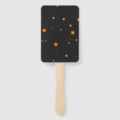 Éventail anniversaire de sorcière et de chat (Dos)