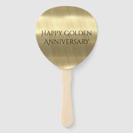 Éventail Anniversaire d'or (Devant)