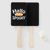 Éventail Anniversaire Éffrayant d'Halloween (Devant et derrière)