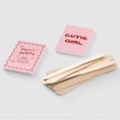 Éventail Anniversaire rouge et rose (Non-assemblé)