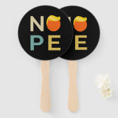 Éventail Anti-Trump - Nope Edition III (Devant et derrière)