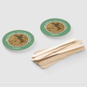 Éventail Antique 1786 Western Hemisphere Map Party (Non-assemblé)