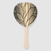 Éventail Antique Motif Gold Leave (Devant)