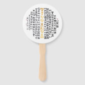 Éventail appelant la langue coréenne Hand Fans (Devant)