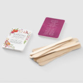 Éventail Aquarelle Aquarelle Fleur sauvage Mariage (Non-assemblé)