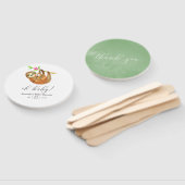 Éventail Aquarelle Baby shower à thème de fentes (Non-assemblé)