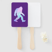 Éventail Aquarelle Bigfoot (Devant et derrière)