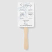 Éventail Aquarelle Bleu Poussiéreux Sauge Poussiéreuse Hele (Dos)