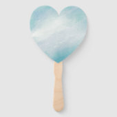 Éventail Aquarelle bleue (Devant)