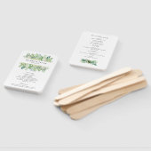 Éventail Aquarelle Bordure de verdure et de feuillage (Non-assemblé)