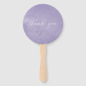 Éventail Aquarelle colorée Baby shower floral (Dos)