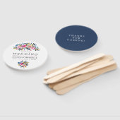 Éventail Aquarelle couleur tendance Favoriser florale (Non-assemblé)