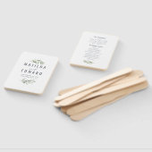 Éventail Aquarelle de branche d'olivier peint ventilateur d (Non-assemblé)