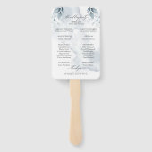 Éventail Aquarelle Dusty Blue Foliage Dawna2 (Dos)