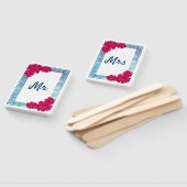 Éventail Aquarelle Elégance Grecienne + Jeu Mariage rose (Non-assemblé)