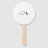 Éventail Aquarelle Fleur sauvage M. ou Mme Game (Dos)