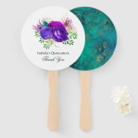 Aquarelle Floral Mardi Gras Quinceañera