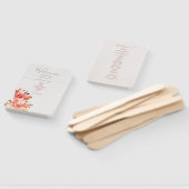 Éventail Aquarelle Florale Lillies Terracotta (Non-assemblé)