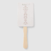 Éventail Aquarelle florale Mariage Laceleaf tropical (Dos)