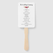 Éventail Aquarelle Flower Russe Pays Programme de Bohême (Dos)