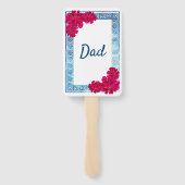 Éventail Aquarelle Grecian Elegance Baby shower rose (Dos)