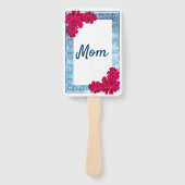 Éventail Aquarelle Grecian Elegance Baby shower rose (Devant)