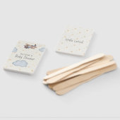 Éventail Aquarelle Grise Et Beige Baby shower (Non-assemblé)