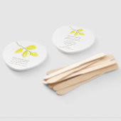 Éventail Aquarelle jaune catamaran fans du programme de mar (Non-assemblé)