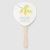 Éventail Aquarelle jaune catamaran fans du programme de mar (Devant)