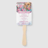 Éventail Aquarelle Las Vegas Bachelorette Itinéraire Photo (Devant)