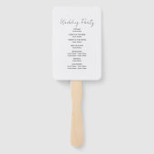 Éventail Aquarelle Mariage de fleurs en terre cuite (Dos)