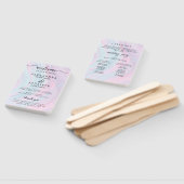 Éventail Aquarelle moderne | Programme de mariage Turquoise (Non-assemblé)