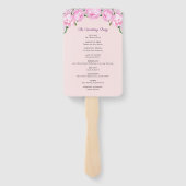 Éventail Aquarelle Pink Peonies | MARIAGE (Dos)