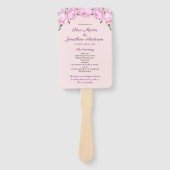 Éventail Aquarelle Pink Peonies | MARIAGE (Devant)