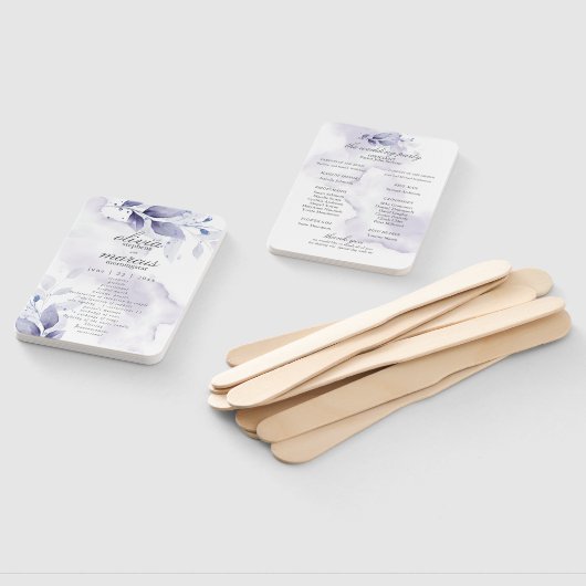 Éventail Aquarelle Plum Violet Programme de feuillage Venti (Non-assemblé)