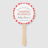 Éventail Aquarelle Pomme de notre oeil Chute bébé Douche (Dos)