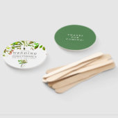 Éventail Aquarelle Printemps Foliage Mariage Faveur (Non-assemblé)