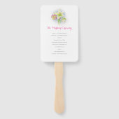 Éventail Aquarelle ressort hellebores fans du programme de  (Dos)