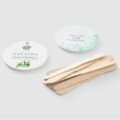 Éventail Aquarelle Terrarium en verre Mariage (Non-assemblé)