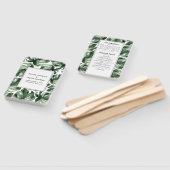 Éventail Aquarelle tropicale feuille de palme ventilateur m (Non-assemblé)