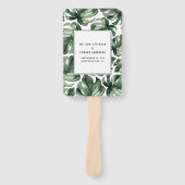 Éventail Aquarelle tropicale feuille de palme ventilateur m (Devant)