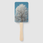 Éventail Arbre blanc contre ciel bleu sans nuages (Dos)