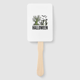 Éventail Arbre d'Halloween C'est Halloween Vintage Épouvant