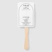 Éventail Arc Chic Moderne Design Élégant (Devant)