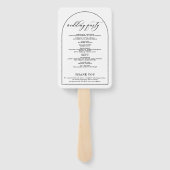 Éventail Arc Chic Moderne Design Élégant (Dos)