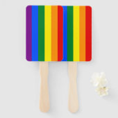 Éventail Arc-en-ciel LGBT Pride (Devant et derrière)