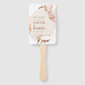 Éventail Arc Floral Boho moderne Flush Arch Mariage Ensembl (Devant)